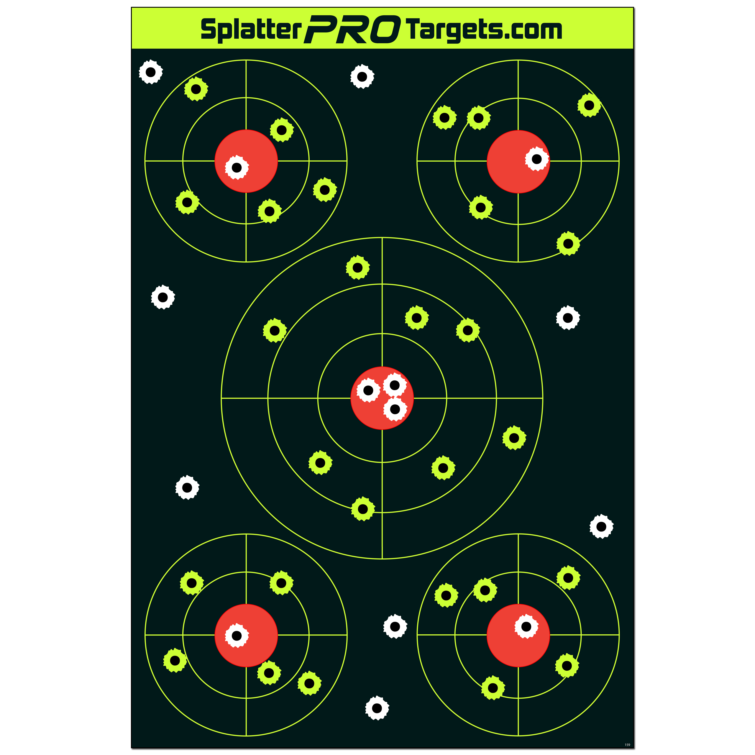 50Pack Premium Splatter Shooting Target For Shotguns 12X18 Inch Reactive Targets 