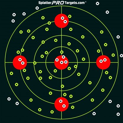 12x12 Bullseye Splatter Target