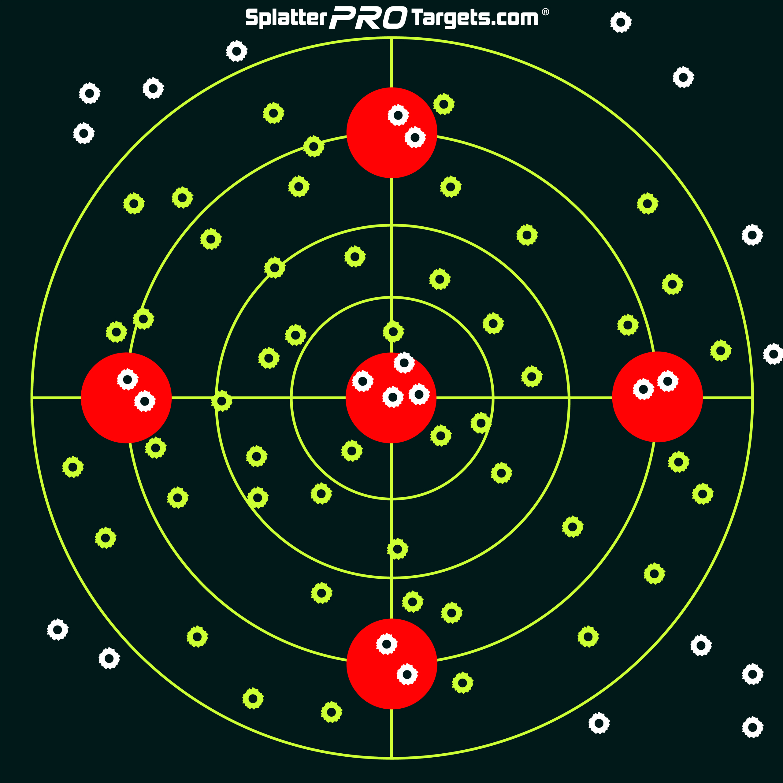 12×12 Bullseye Targets – Seconds